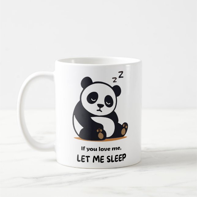 Cute Sleeping Panda Mug  (Left)