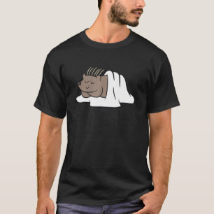 Cute Sleeping Porcupine Good At Naps  Porcupine T-Shirt