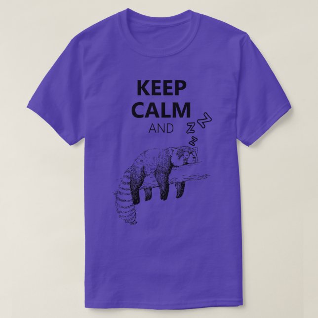 Cute Sleeping Red Panda 2 T-Shirt (Design Front)