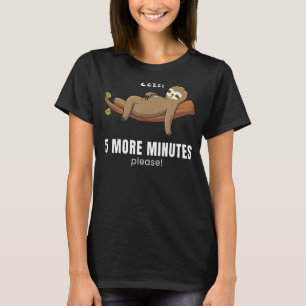 Cute Sleeping Sloth  Lazy Sloths Animal  Graphic T-Shirt