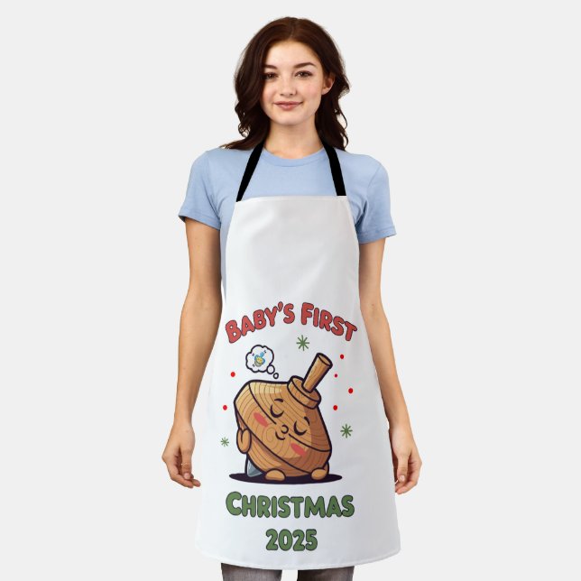  Cute Sleeping Spinning Top | Baby's First  Apron (Worn)