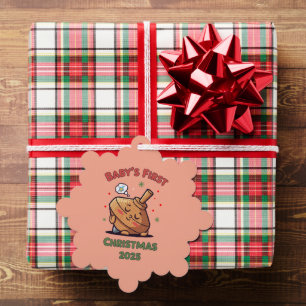 Cute Sleeping Spinning Top   Baby's First  Ornament Card