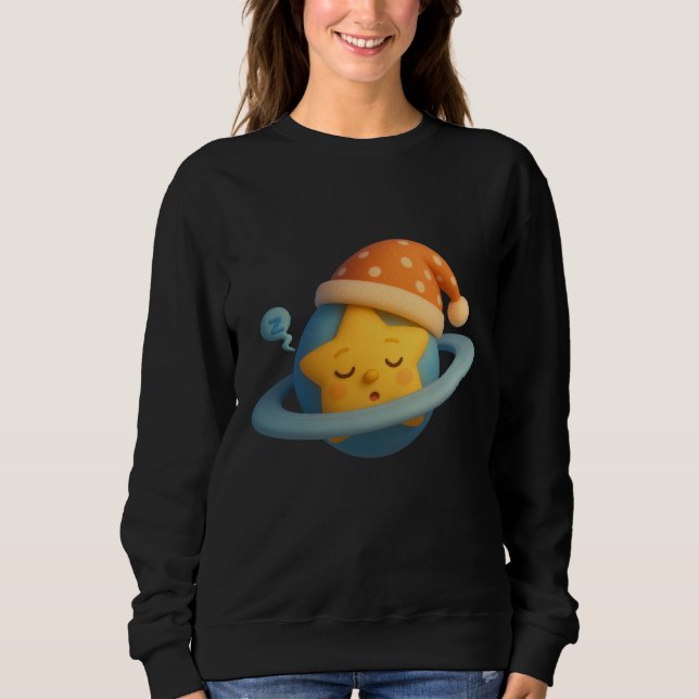 Cute Sleeping Star Sweatshirt  (Front)