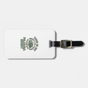 Cute Sleeping Turtle Pajama Shirt Vintage Vector D Luggage Tag