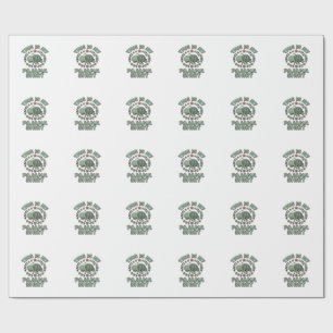 Cute Sleeping Turtle Pajama Shirt Vintage Vector D Wrapping Paper
