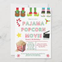 Cute Sleepover Birthday Party Invitation for Kids 