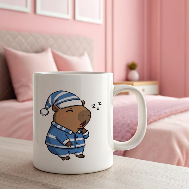 Cute Sleepy Capybara Mug | Cozy & Relaxing Coffee  (Creator Uploaded)