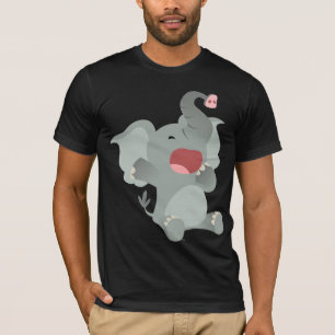 Cute Sleepy Cartoon Elephant  T-Shirt