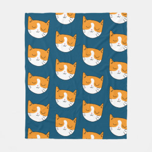 Cute Sleepy Cat Blanket
