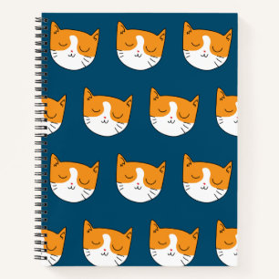 Cute Sleepy Cat Notebook