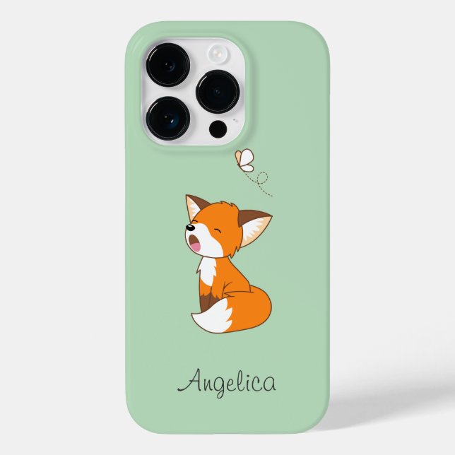 Cute Sleepy Little Fox Case-Mate iPhone Case (Back)
