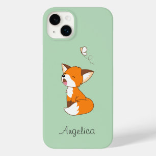 Cute Sleepy Little Fox Case-Mate iPhone 14 Plus Case