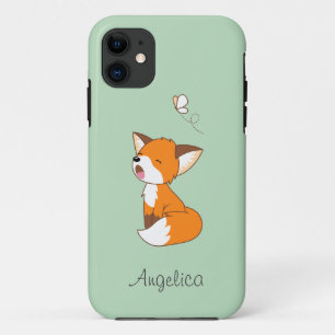 Cute Sleepy Little Fox iPhone 11 Case