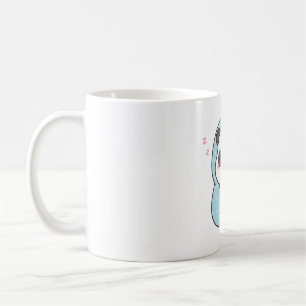 Cute Sleepy Little Panda With Coffee and Blanket Mug