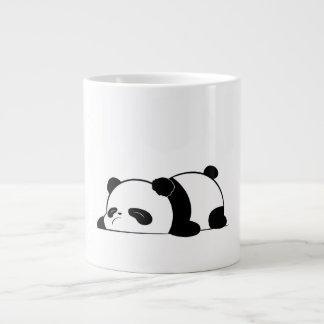 Cute Sleepy Panda Design Large Coffee Mug