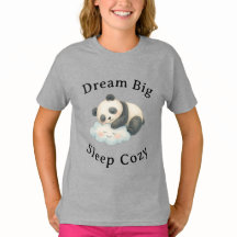 Cute Sleepy Panda on Cloud Watercolor