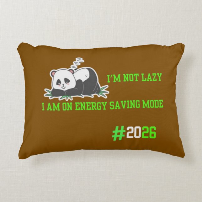 Cute Sleepy Panda Throw Pillow – Purple Home Décor (Front)