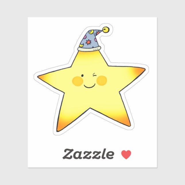 Cute Sleepy Star Cartoon Illustration (Sheet)