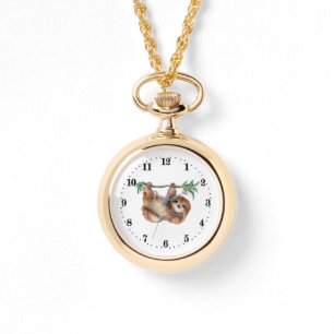 cute sloth animal lovers women  watch