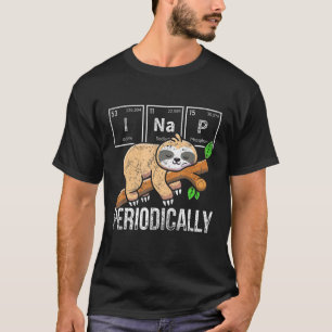 Cute Sloth Animal Periodic Table Science Chemist C T-Shirt