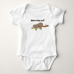 Cute Sloth Baby Bodysuit