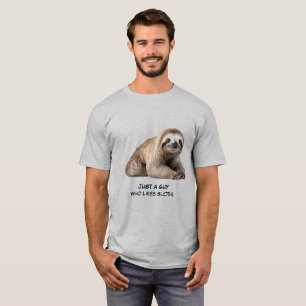 Cute Sloth Background T-Shirt