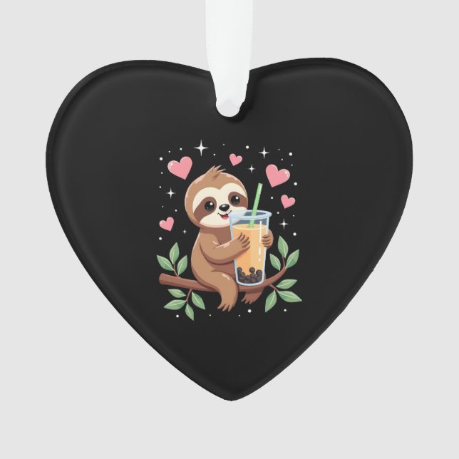 Cute Sloth Boba Bubble Milk Tea Kawaii Women Girls (devant)