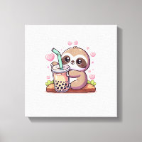 Cute Sloth Boba Bubble Milk Tea Kawaii Women Girls