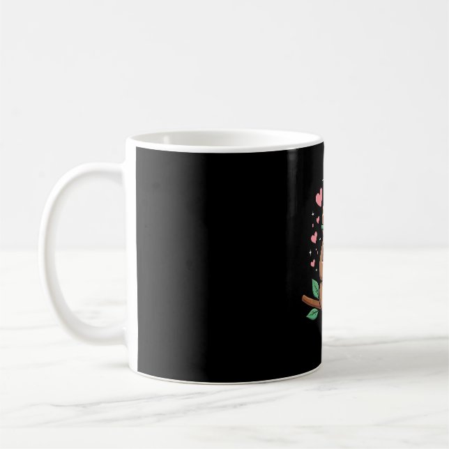 Cute Sloth Boba Bubble Milk Tea Kawaii Women Girls Coffee Mug (Left)