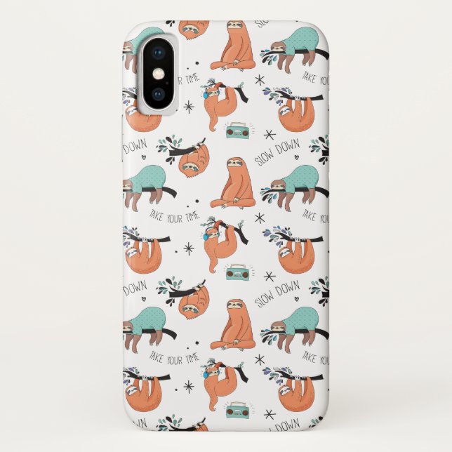 Cute Sloth Case-Mate iPhone Case (Back)