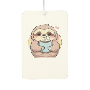 Cute Sloth Coffee Lover Shirt � Funny Fuelled by C Air Freshener