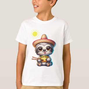 Cute Sloth eating Taco T-Shirt