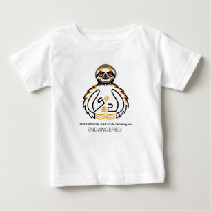 Cute SLOTH - Endangered animal -Wildlife Baby T-Shirt