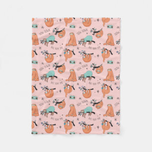 Cute Sloth Fleece Blanket