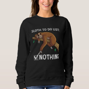 Cute Sloth For Women Men Boys Girls Lazy Animal L Sweatshirt