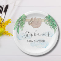 Cute Sloth Gender Neutral Baby Shower