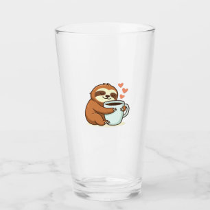 Cute Sloth Hugging Big Coffee Cup Premium T-Shirt