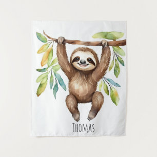 Cute Sloth Jungle Animal Lover Gifts Tapestry
