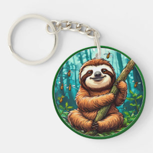 Cute Sloth Keychain