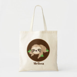 Cute sloth kids unisex tote bag