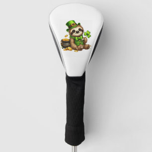 Cute Sloth Leprechaun St Patricks Day Boys Girls P Golf Head Cover