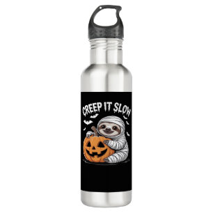 Cute Sloth Lovers Funny Halloween Pumpkin Essentia 710 Ml Water Bottle