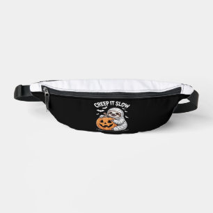 Cute Sloth Lovers Funny Halloween Pumpkin Essentia Fanny Pack