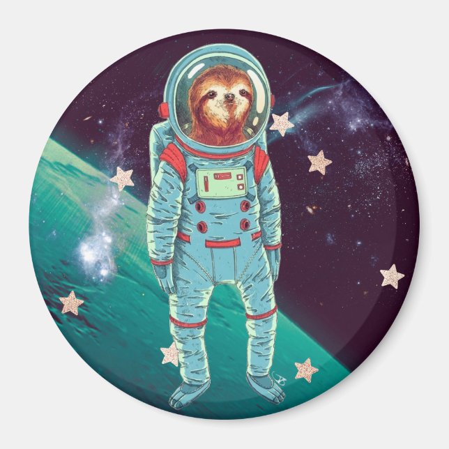 Cute Sloth Magnet (Front)