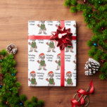 Cute Sloth Mail Man Christmas  Wrapping Paper<br><div class="desc">With an adorable sloth pattern this kids Christmas wrapping paper is funny and fun! This gift wrap reads “delivering holiday cheer”.</div>