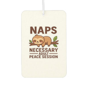 Cute Sloth Naps � Necessary Adult Peace Session Cl Air Freshener