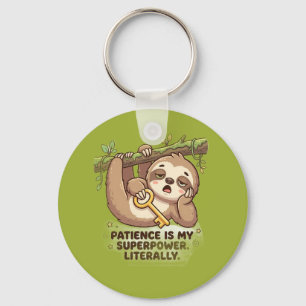 Cute Sloth Patience Is My Superpower Coffee Mug). Keychain