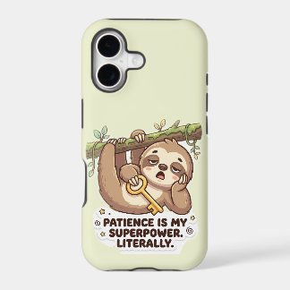 Cute Sloth Patience Is My Superpower iPhone 11 Cas