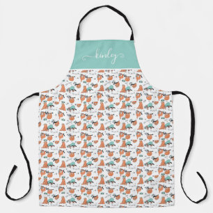 Cute Sloth Pattern Apron