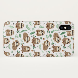 Cute Sloth Pattern Case-Mate iPhone Case